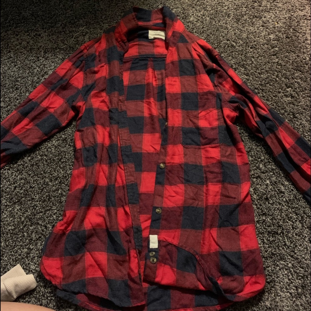 American Eagle red flannel